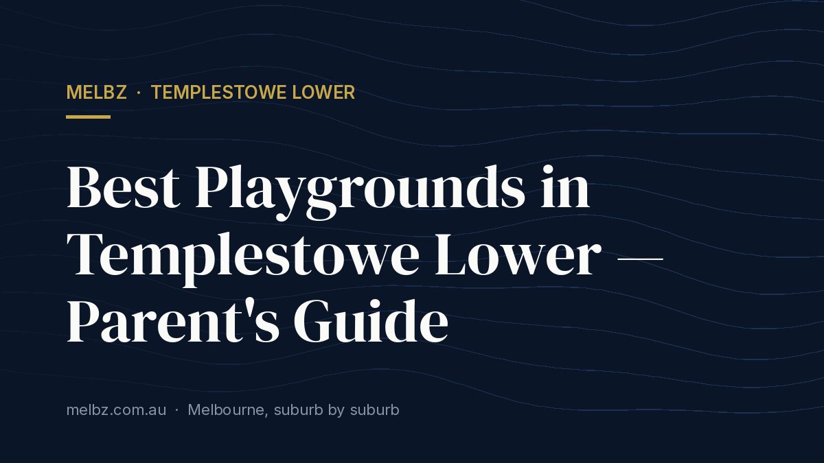 Title card: Best Playgrounds in Templestowe Lower — Parent's Guide