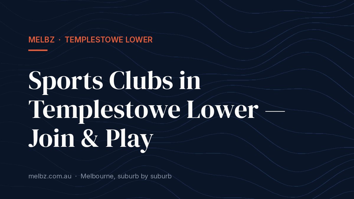 Title card: Sports Clubs in Templestowe Lower — Join & Play