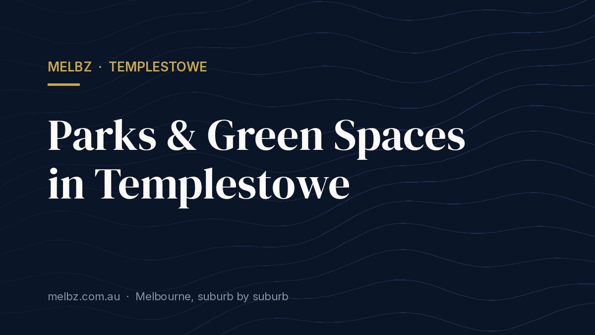 Title card: Parks & Green Spaces in Templestowe