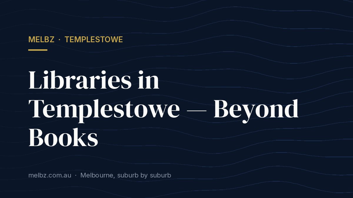 Title card: Libraries in Templestowe — Beyond Books