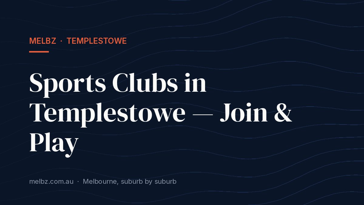 Title card: Sports Clubs in Templestowe — Join & Play