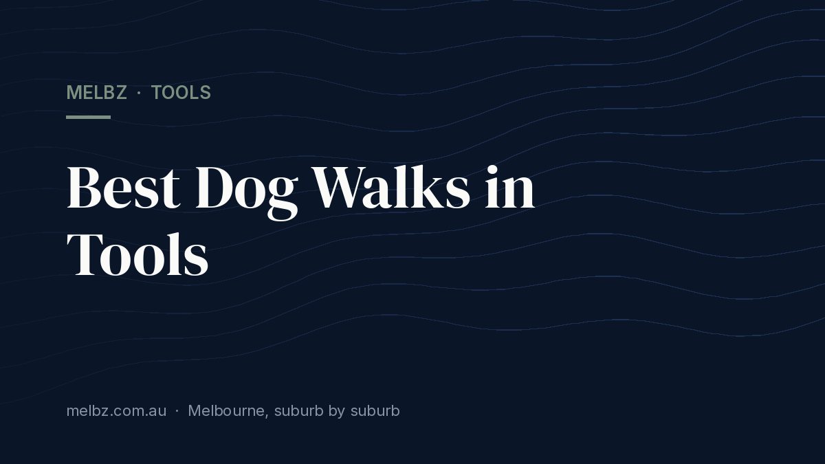 Title card: Best Dog Walks in Tools