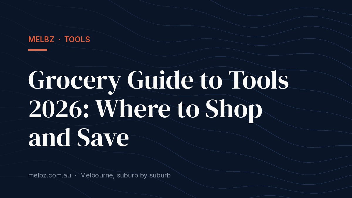 Title card: Grocery Guide to Tools 2026: Where to Shop and Save