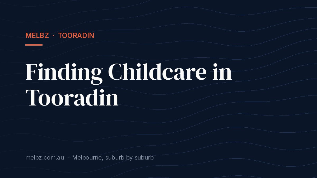 Title card: Finding Childcare in Tooradin