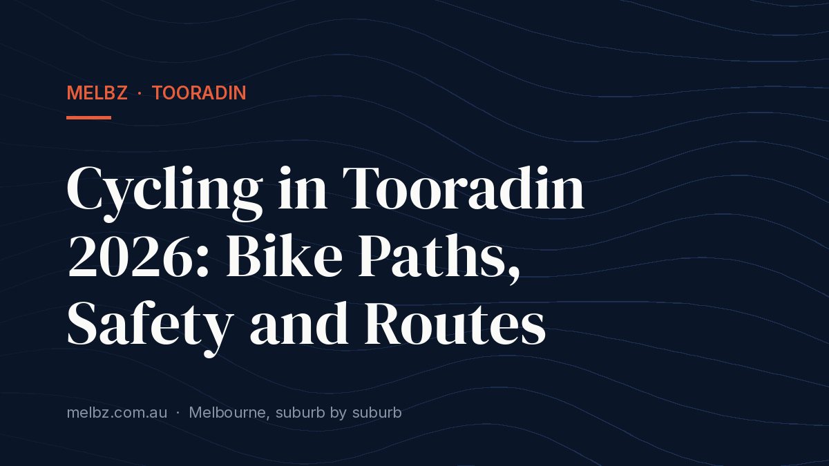 Title card: Cycling in Tooradin 2026: Bike Paths, Safety and Routes
