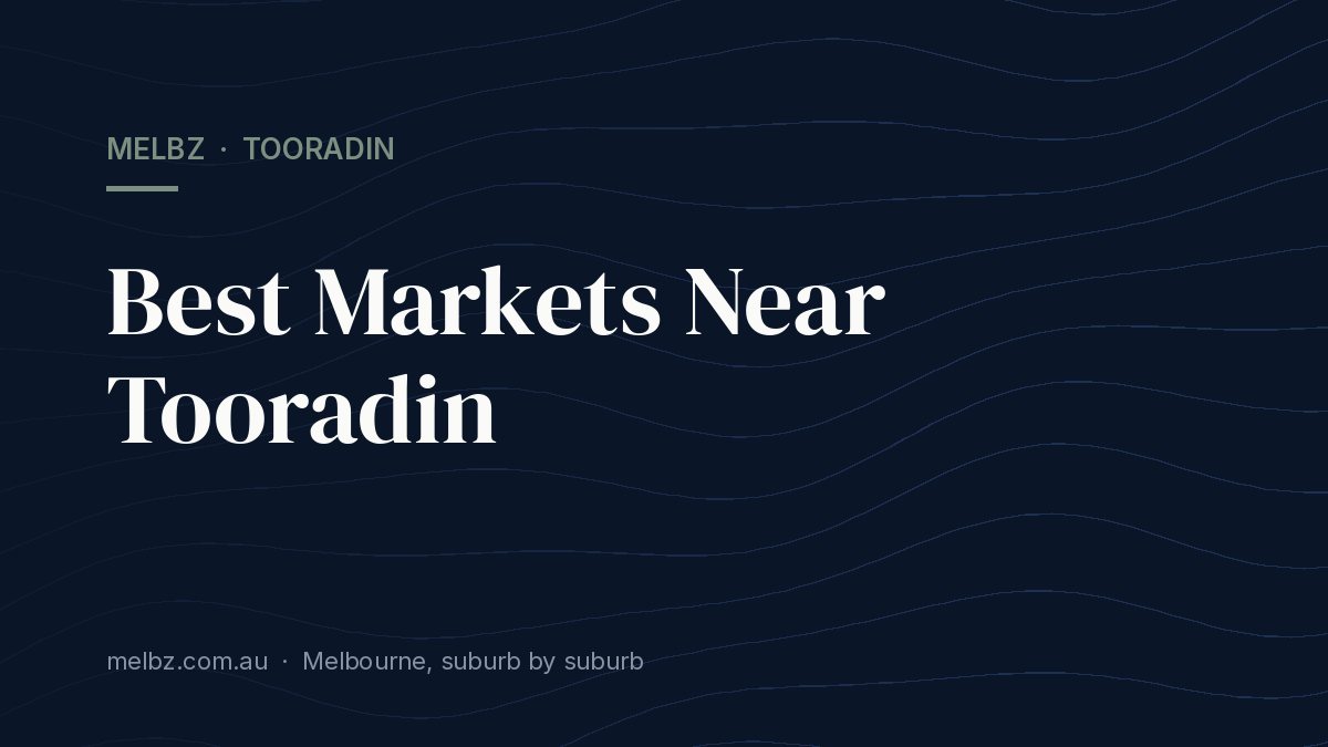 Title card: Best Markets Near Tooradin