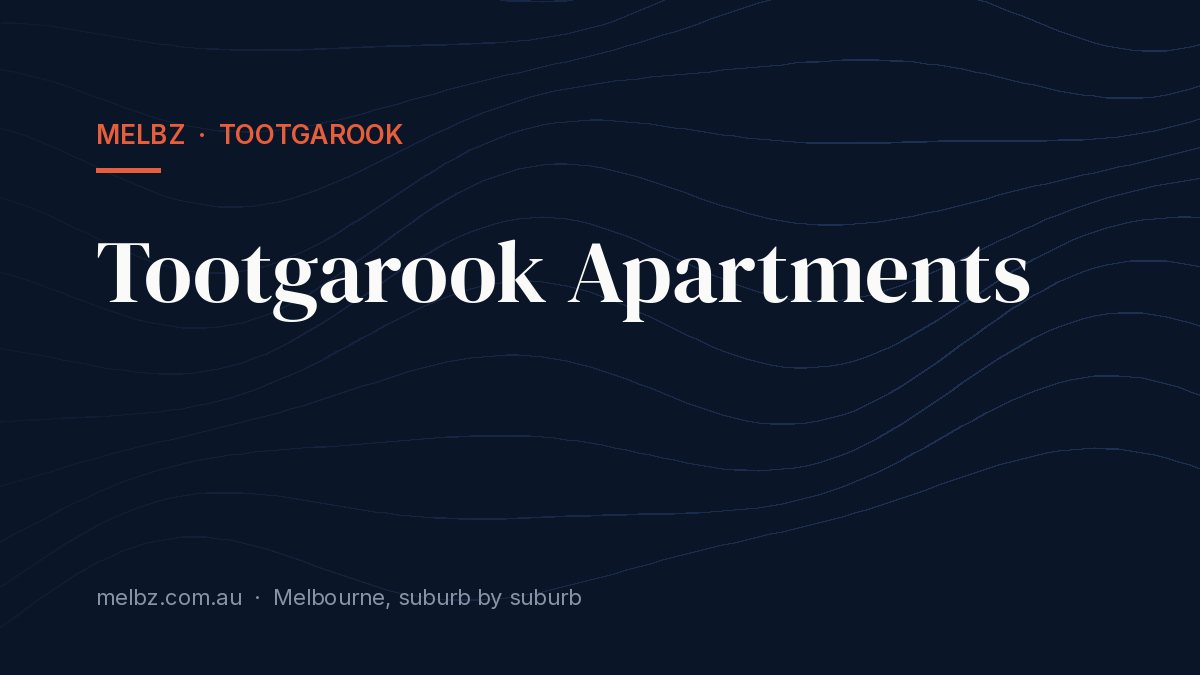 Title card: Tootgarook Apartments