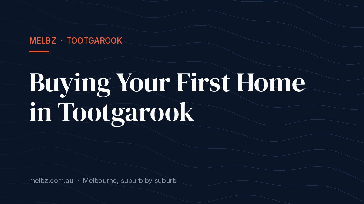 Title card: Buying Your First Home in Tootgarook