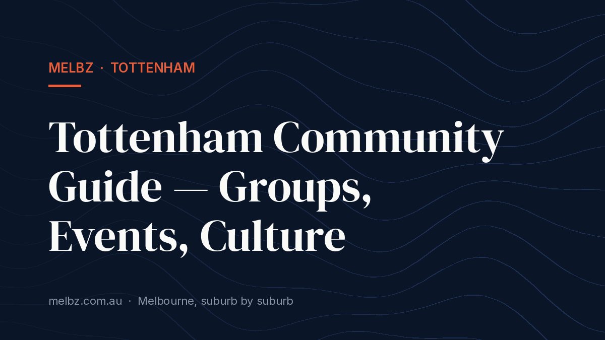 Title card: Tottenham Community Guide — Groups, Events, Culture