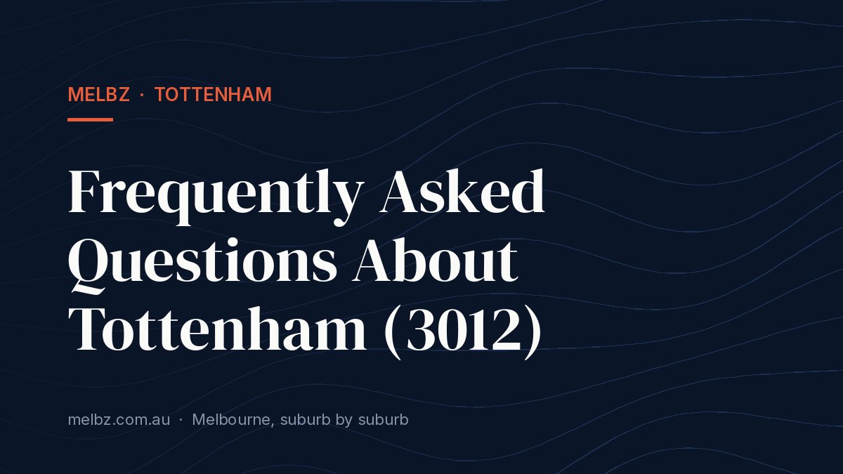 Title card: Frequently Asked Questions About Tottenham (3012)