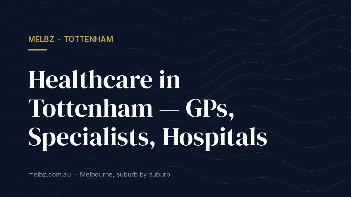 Title card: Healthcare in Tottenham — GPs, Specialists, Hospitals