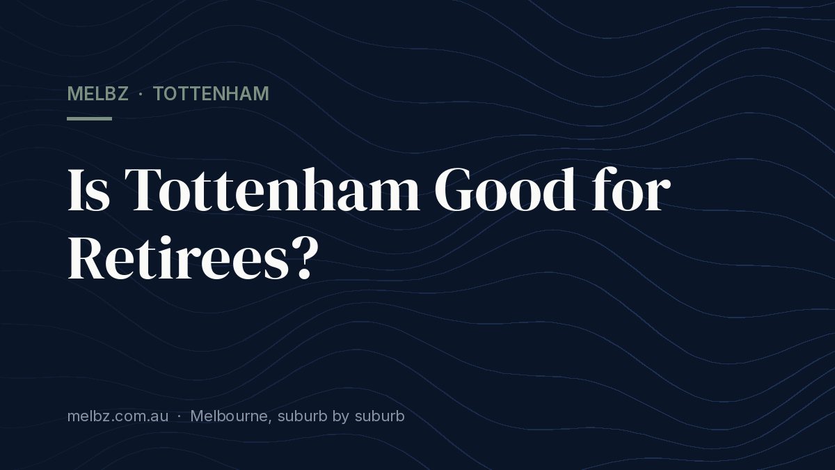 Title card: Is Tottenham Good for Retirees?