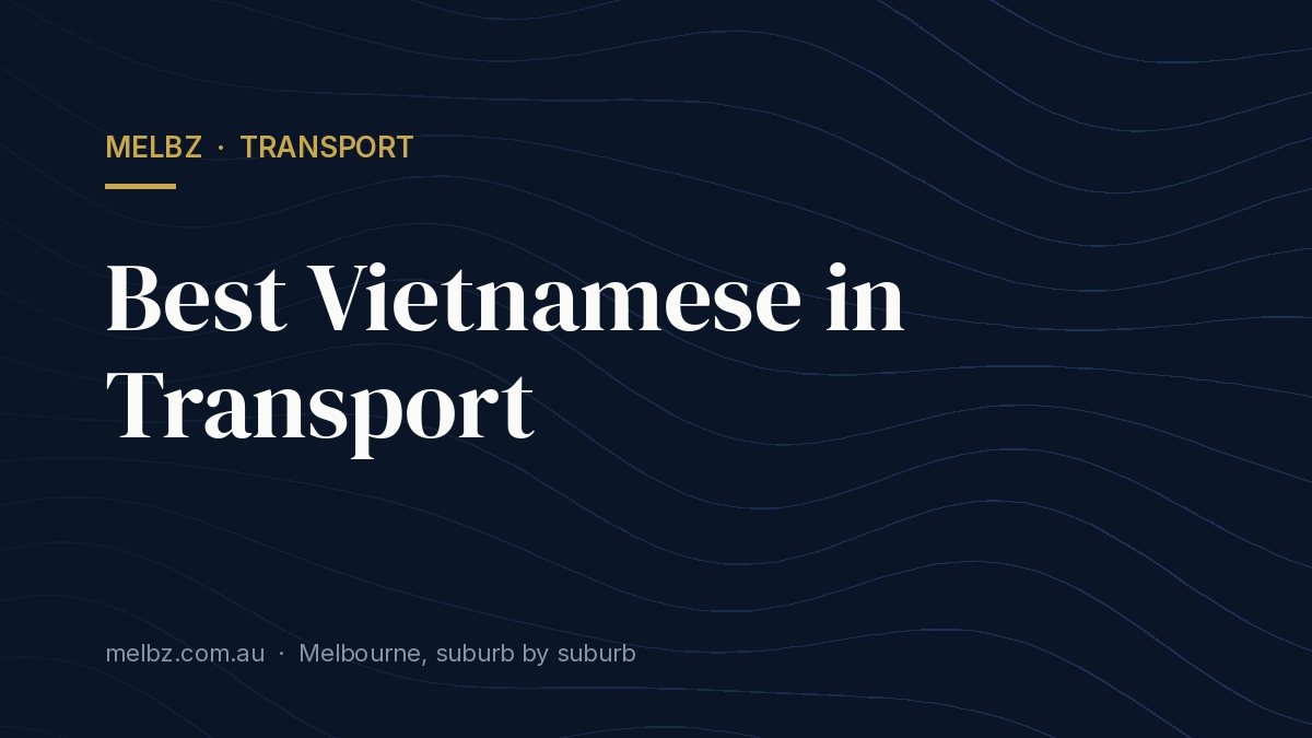 Title card: Best Vietnamese in Transport