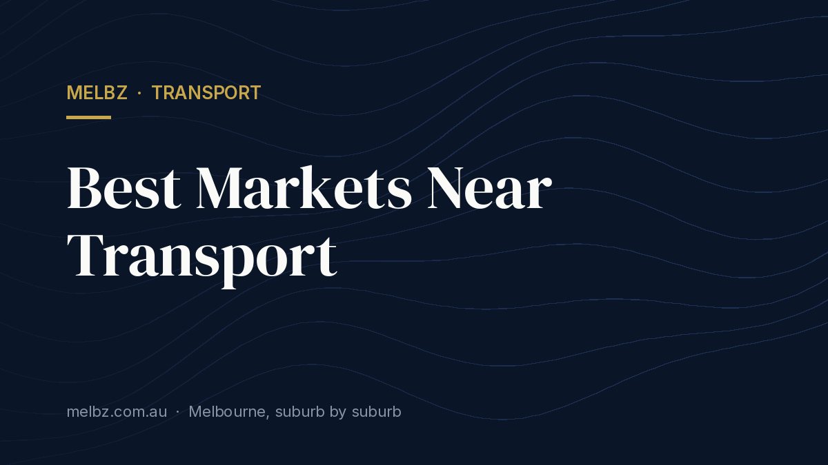 Title card: Best Markets Near Transport