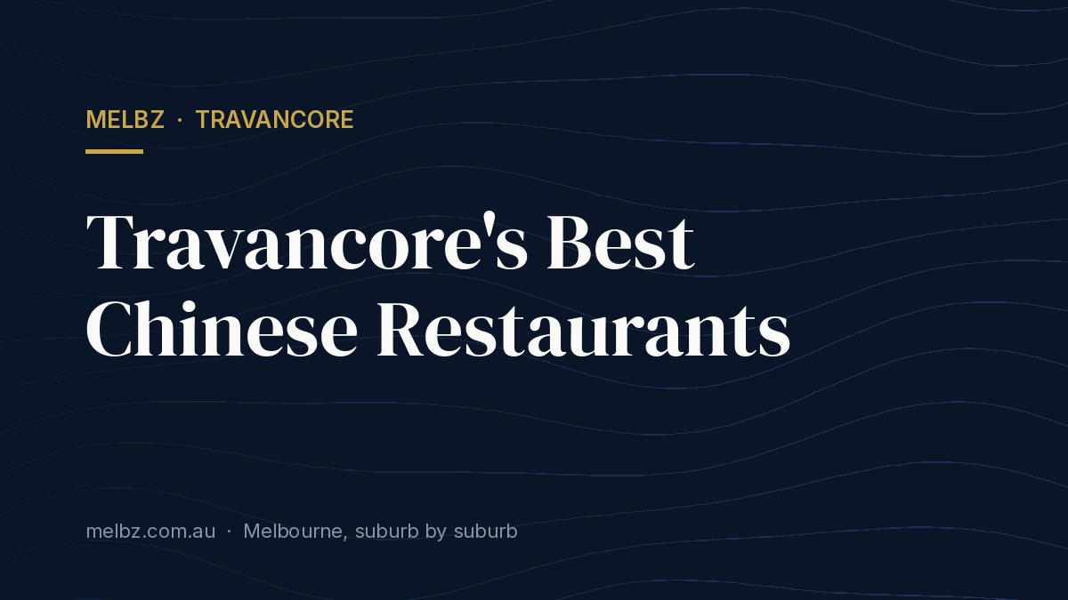 Title card: Travancore's Best Chinese Restaurants