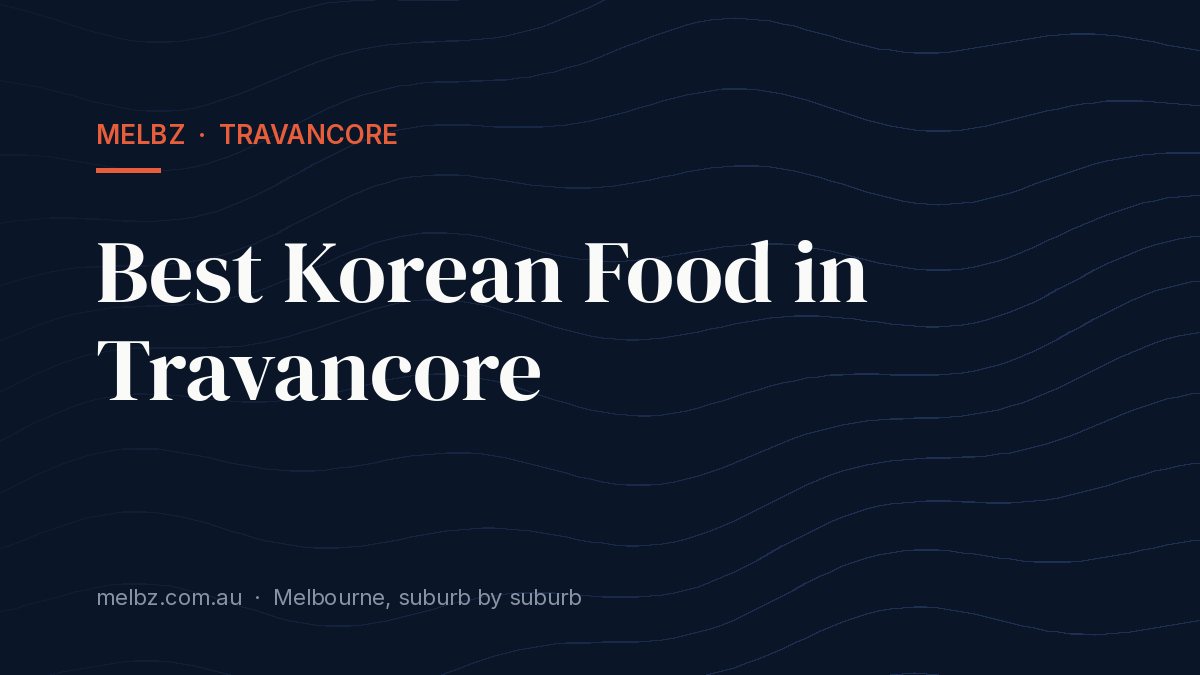 Title card: Best Korean Food in Travancore