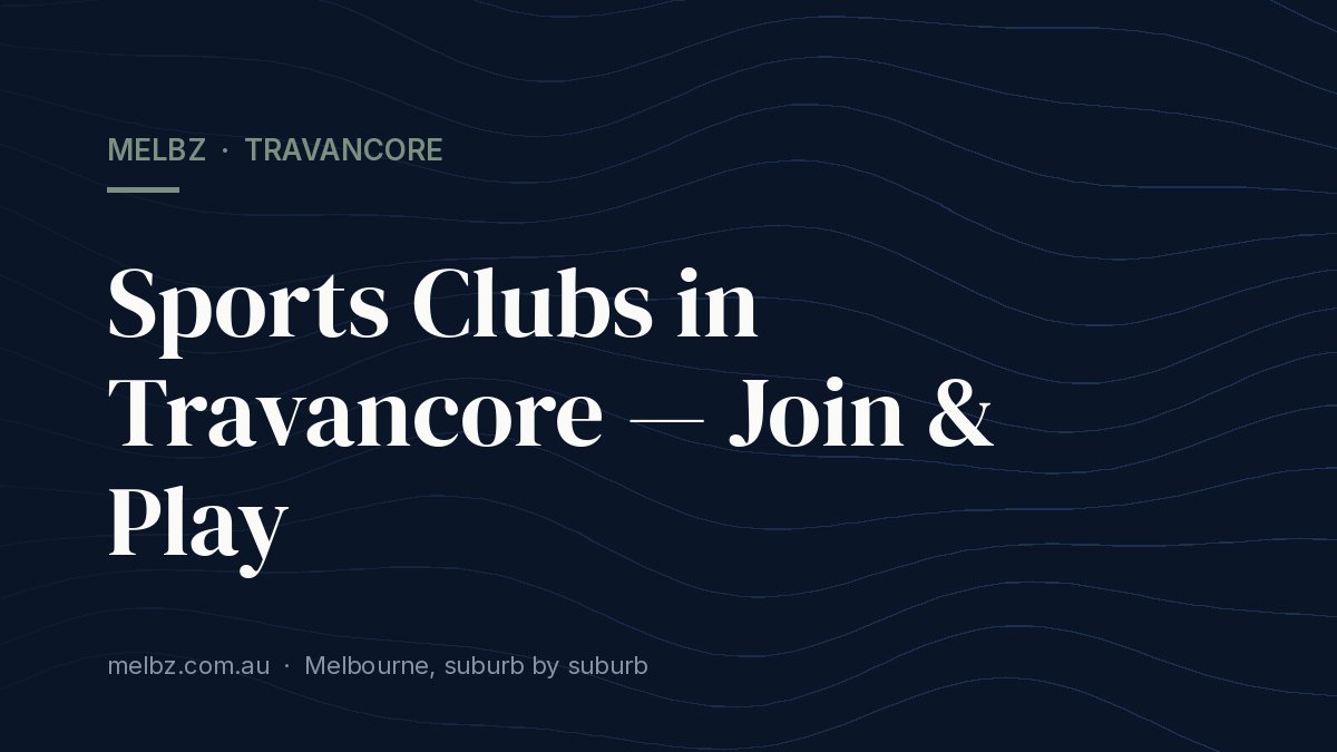 Title card: Sports Clubs in Travancore — Join & Play