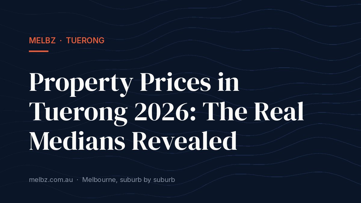Title card: Property Prices in Tuerong 2026: The Real Medians Revealed