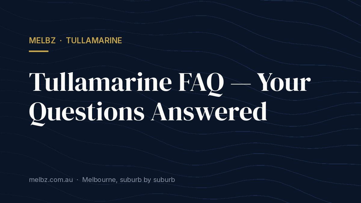 Title card: Tullamarine FAQ — Your Questions Answered