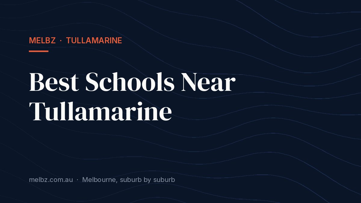 Title card: Best Schools Near Tullamarine