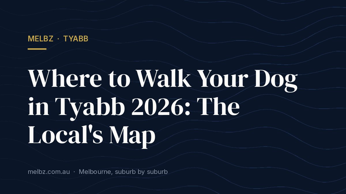 Title card: Where to Walk Your Dog in Tyabb 2026: The Local's Map