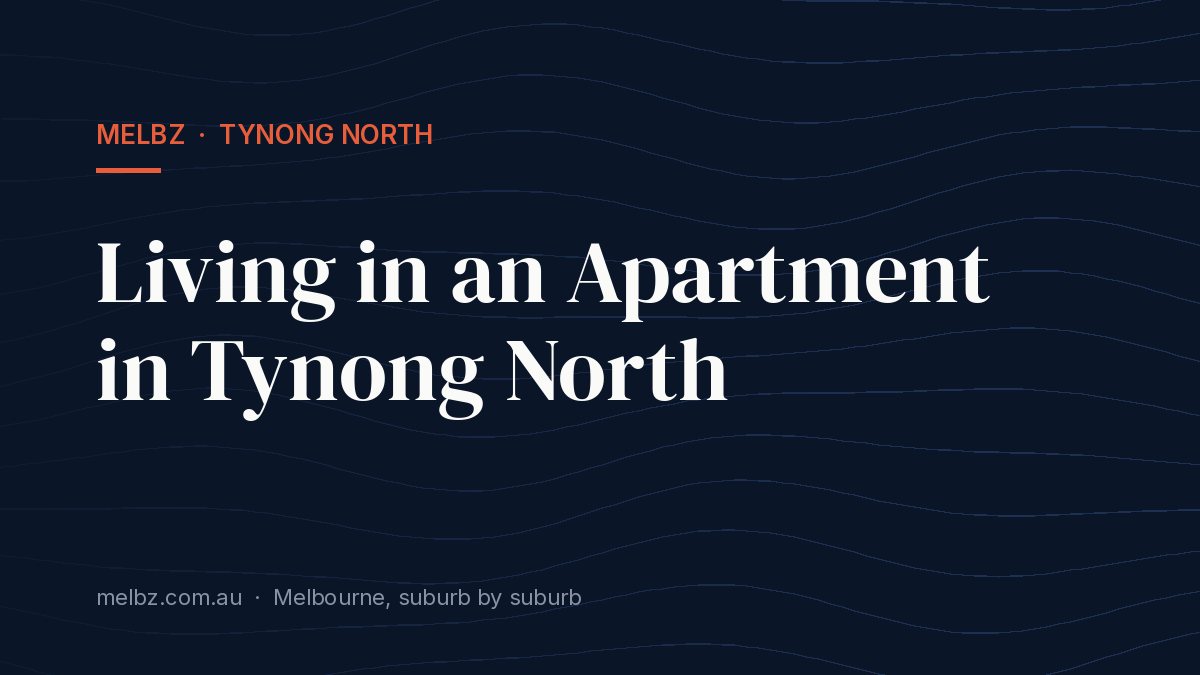 Title card: Living in an Apartment in Tynong North