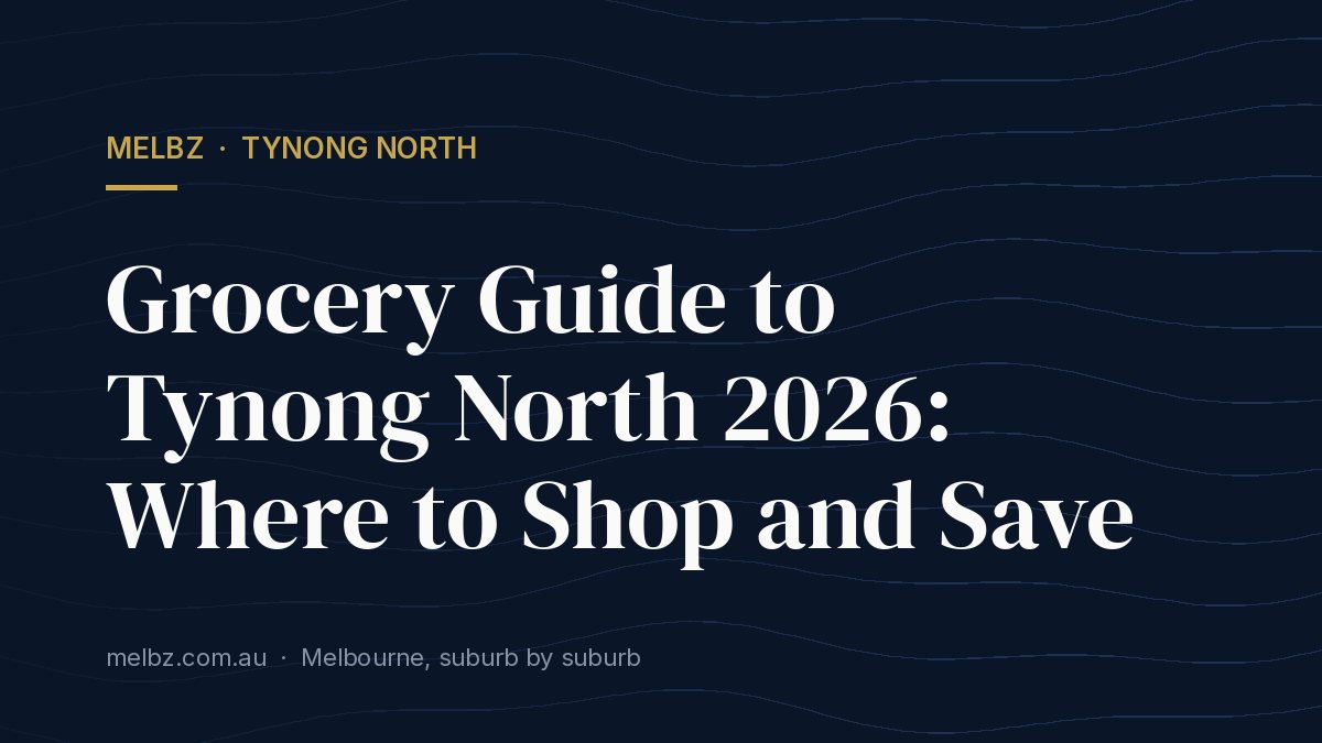 Title card: Grocery Guide to Tynong North 2026: Where to Shop and Save