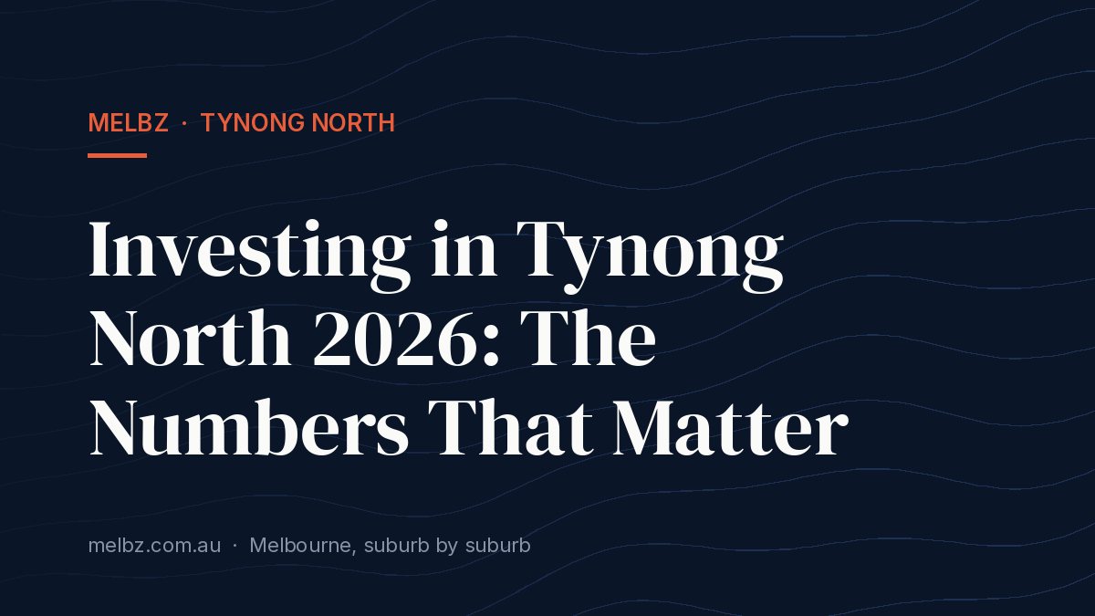 Title card: Investing in Tynong North 2026: The Numbers That Matter