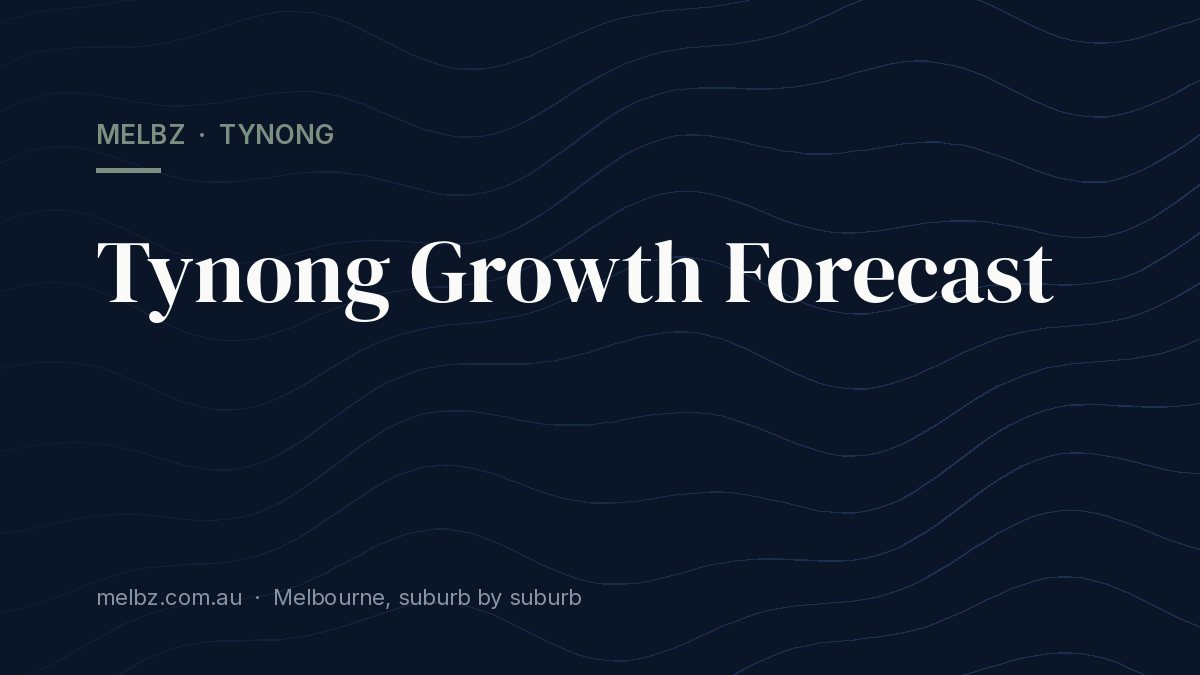 Title card: Tynong Growth Forecast