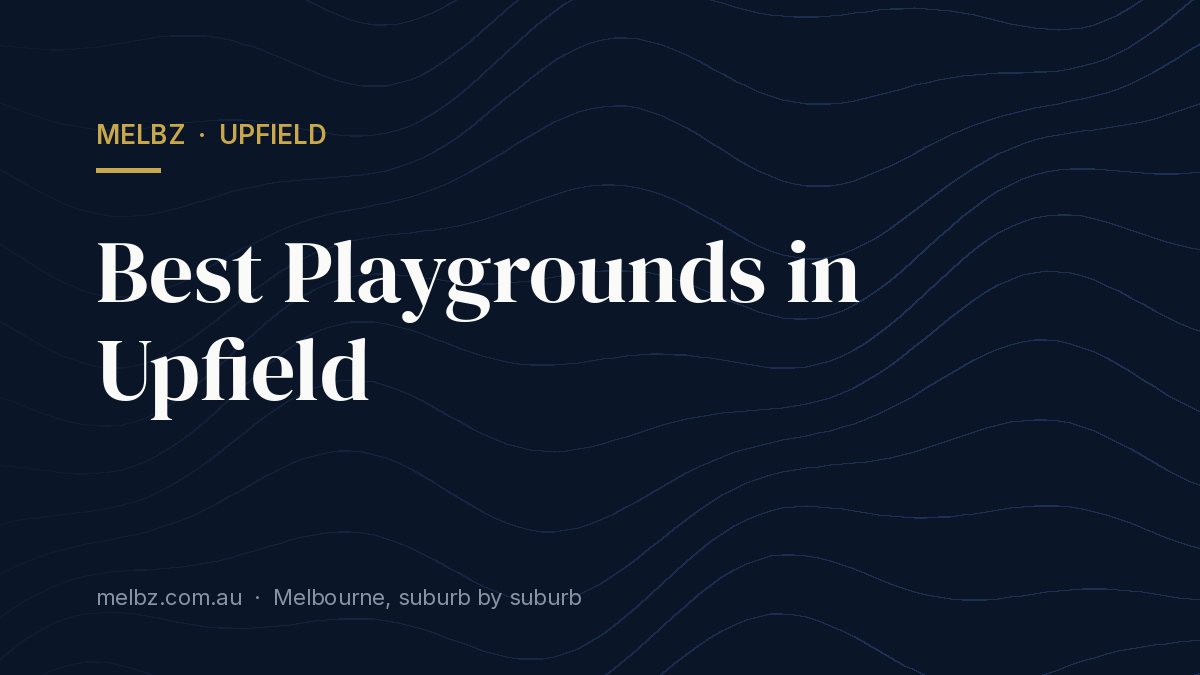 Title card: Best Playgrounds in Upfield