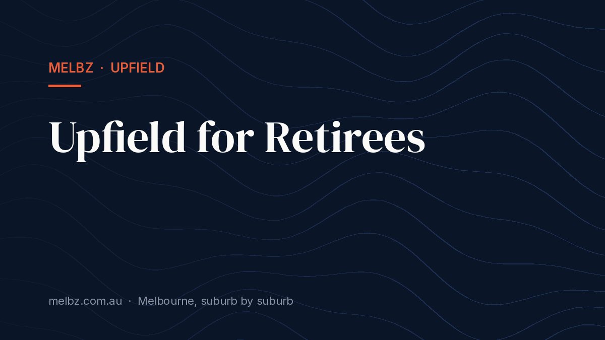 Title card: Upfield for Retirees
