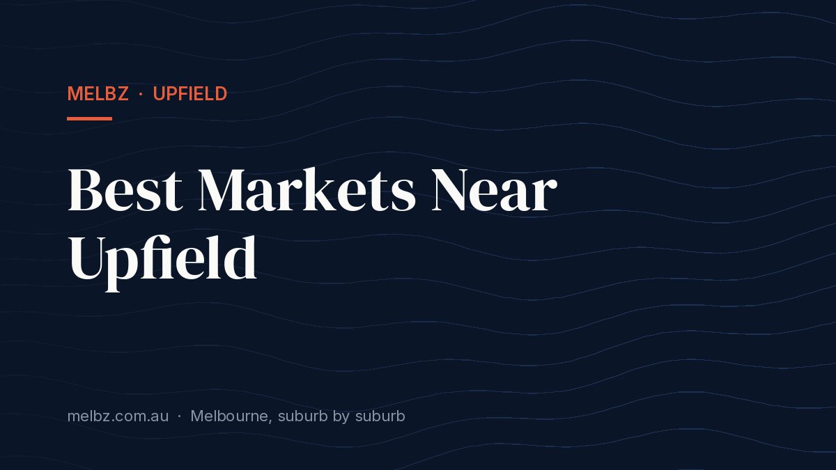 Title card: Best Markets Near Upfield