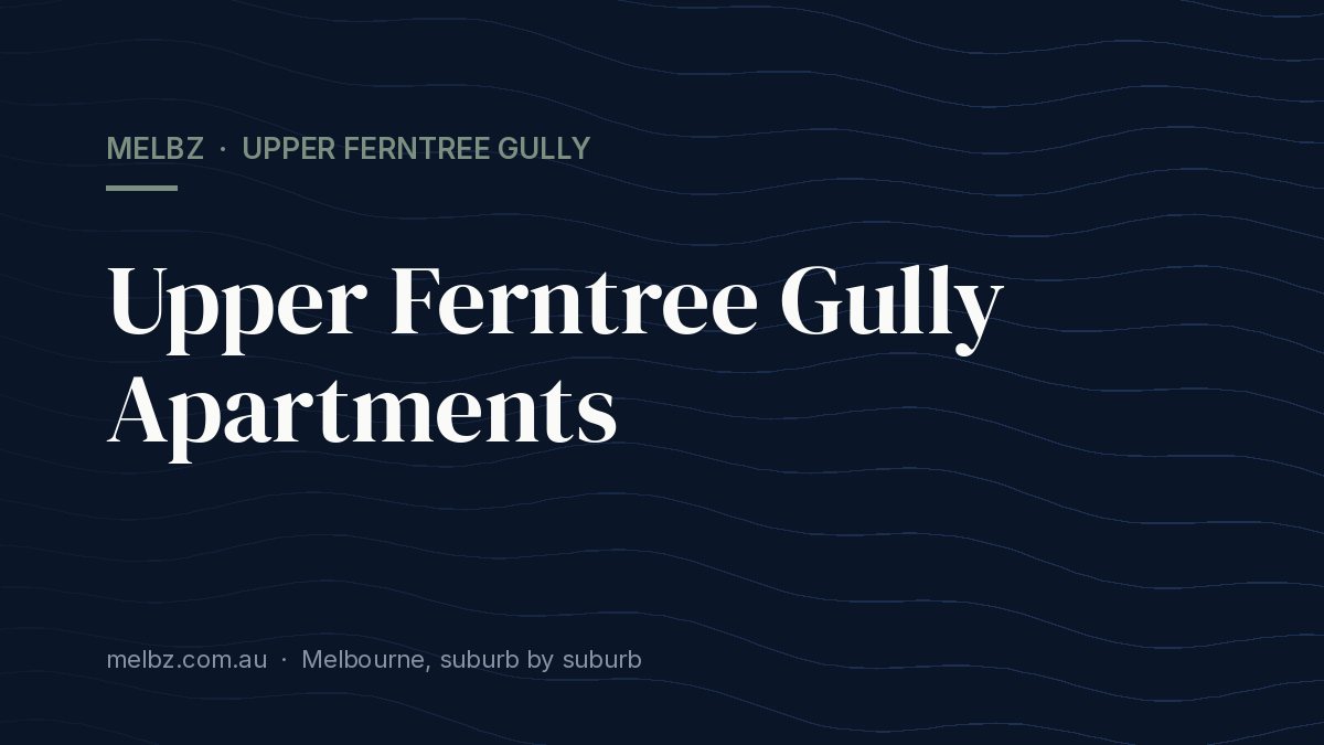 Title card: Upper Ferntree Gully Apartments