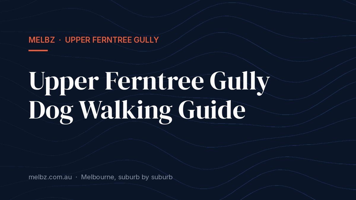 Title card: Upper Ferntree Gully Dog Walking Guide