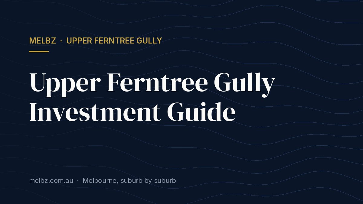Title card: Upper Ferntree Gully Investment Guide