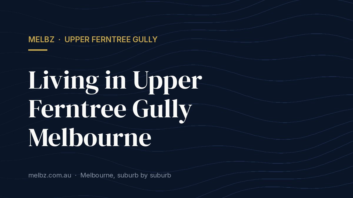 Title card: Living in Upper Ferntree Gully Melbourne