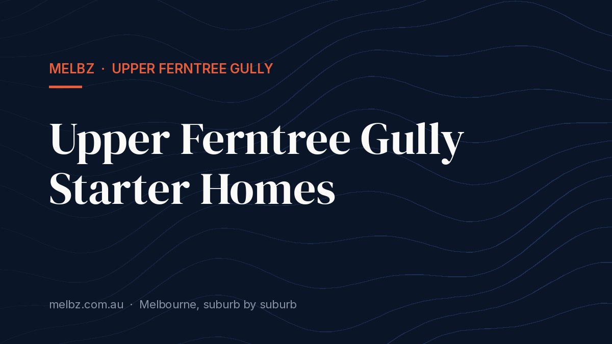 Title card: Upper Ferntree Gully Starter Homes