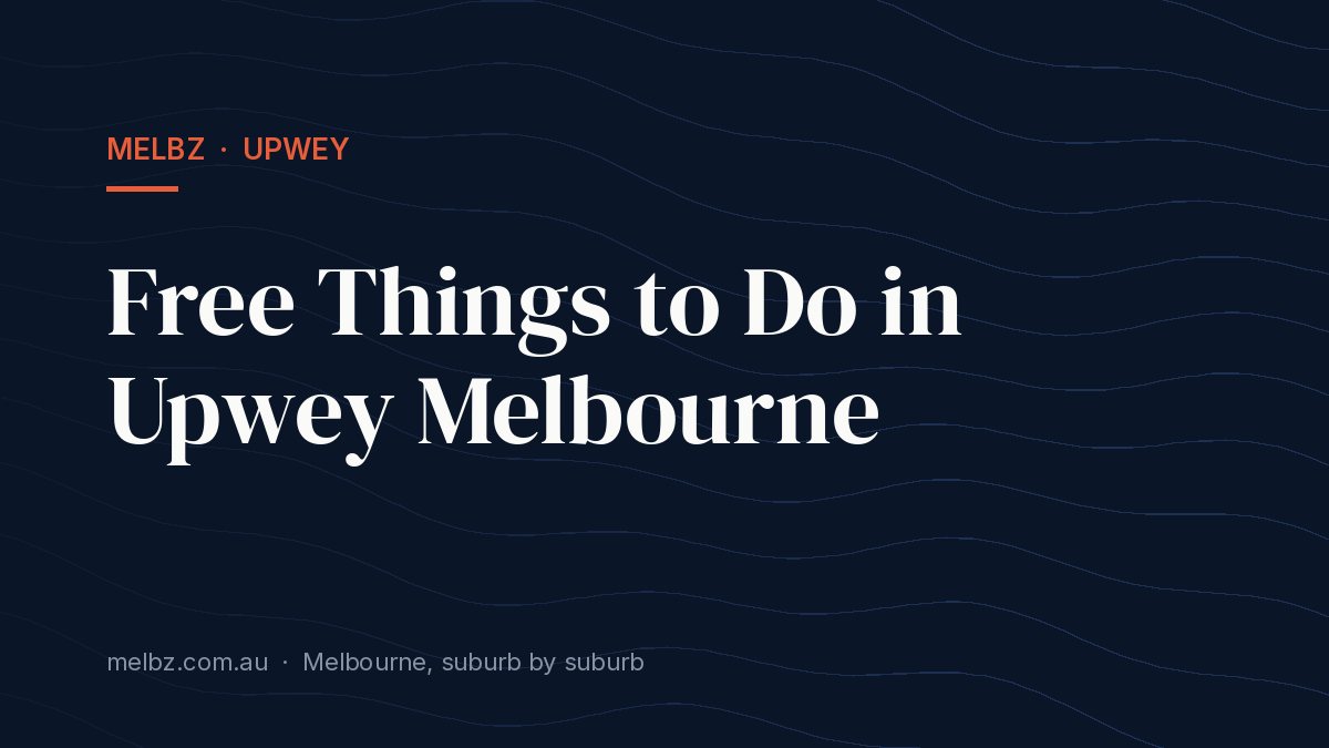 Title card: Free Things to Do in Upwey Melbourne