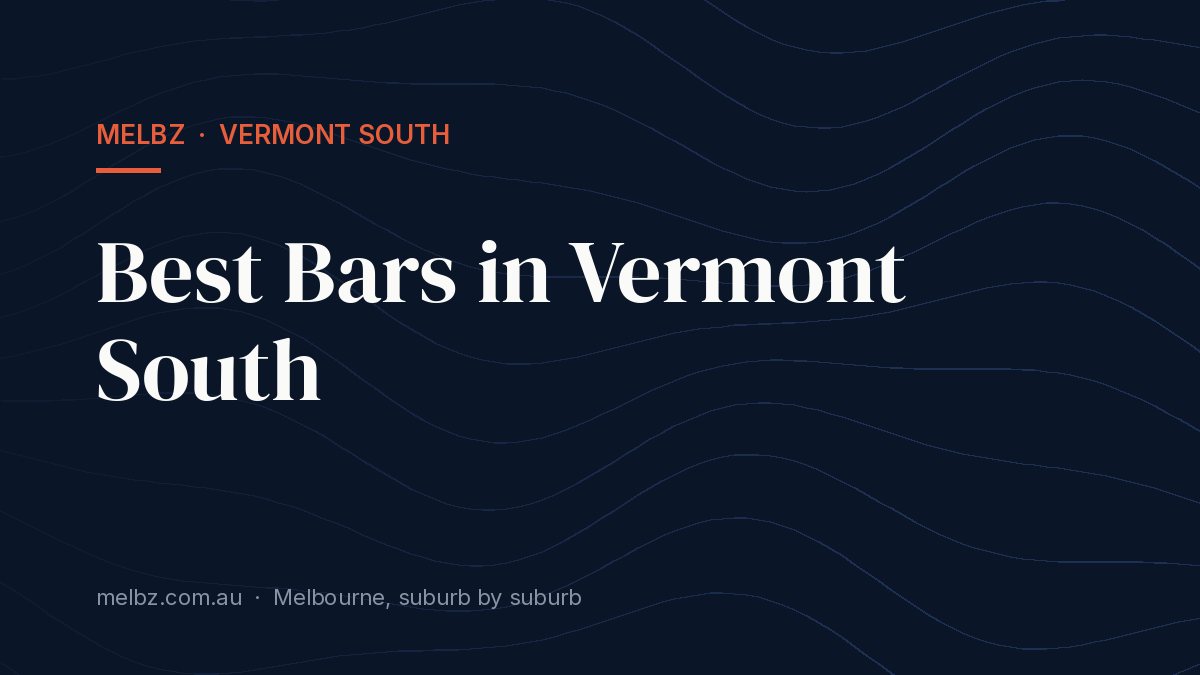 Title card: Best Bars in Vermont South