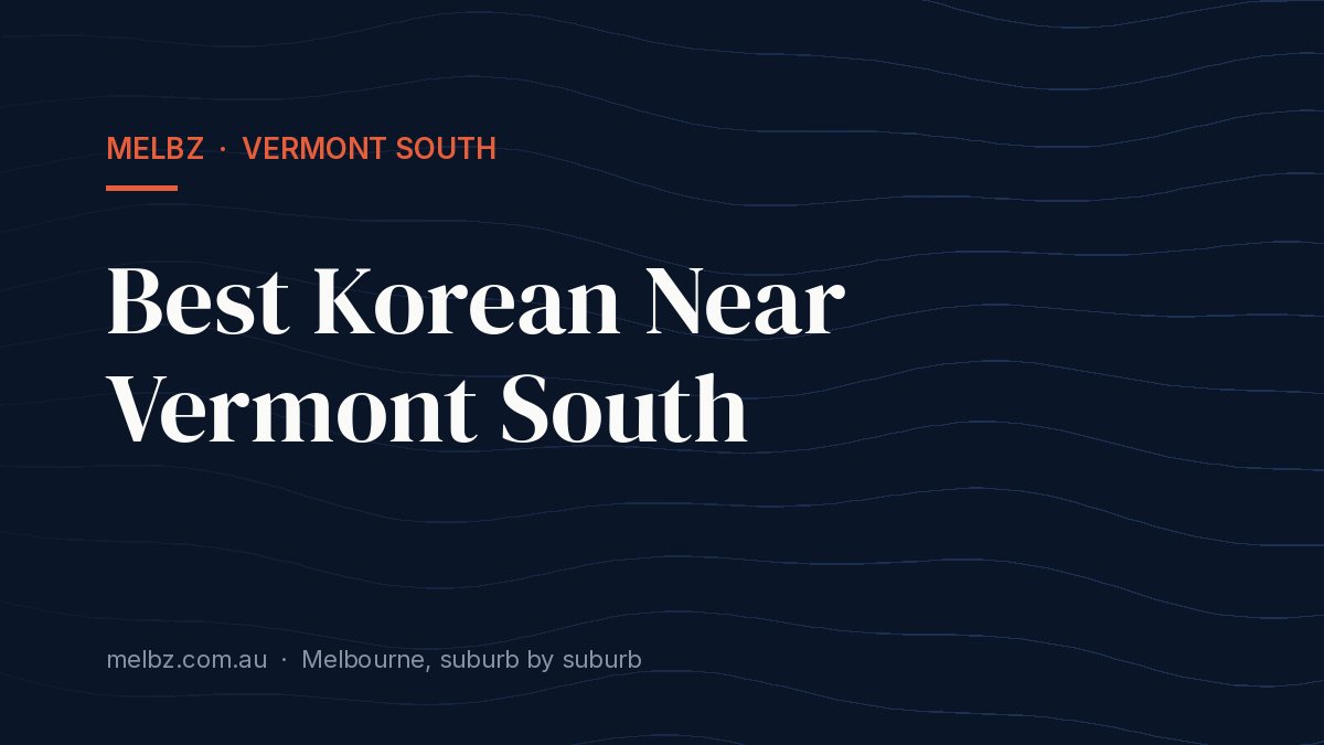 Title card: Best Korean Near Vermont South