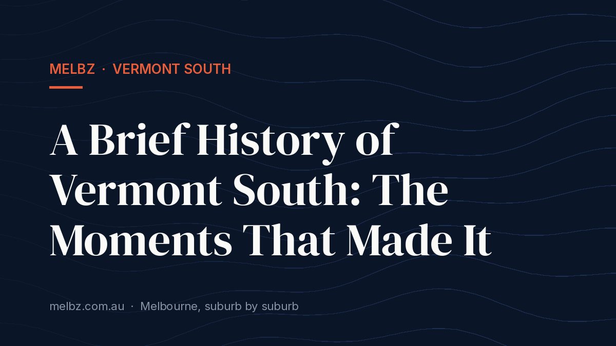 Title card: A Brief History of Vermont South: The Moments That Made It