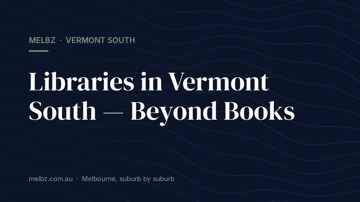 Title card: Libraries in Vermont South — Beyond Books