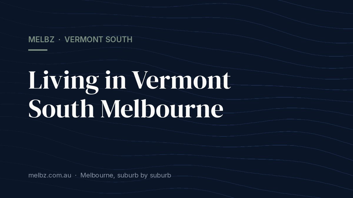Title card: Living in Vermont South Melbourne