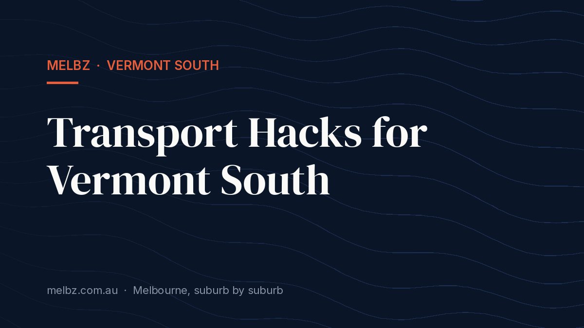 Title card: Transport Hacks for Vermont South