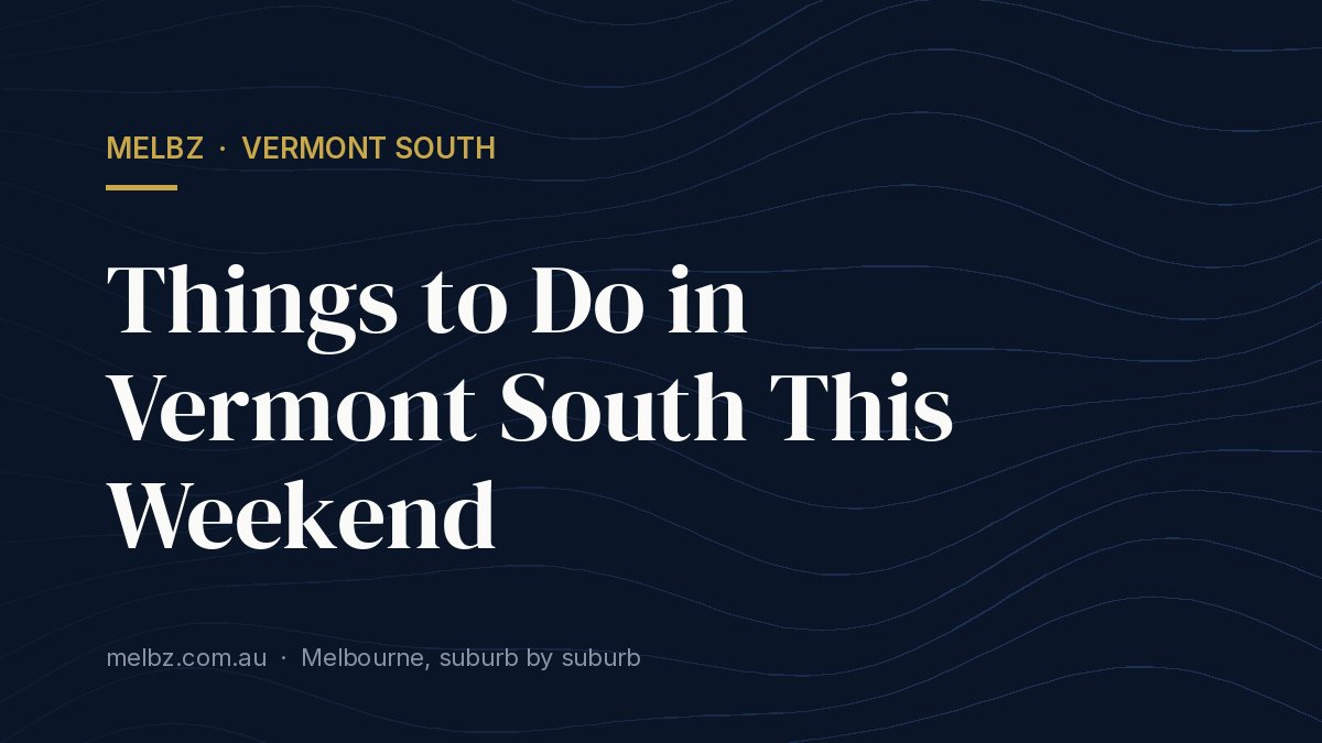 Title card: Things to Do in Vermont South This Weekend