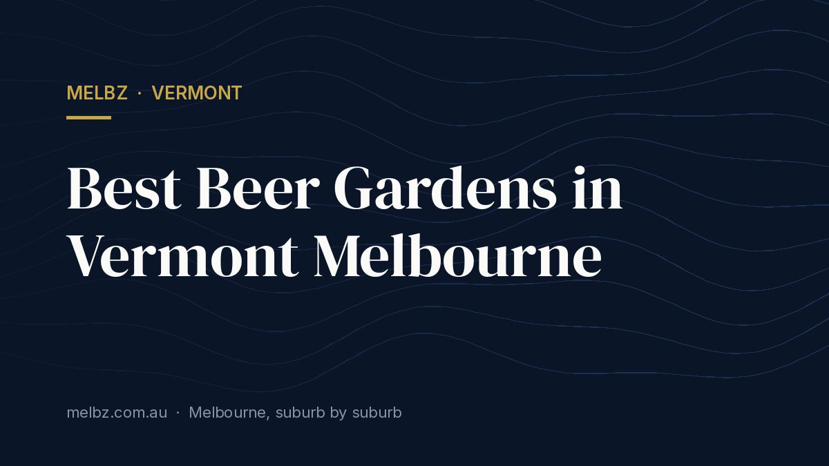 Title card: Best Beer Gardens in Vermont Melbourne