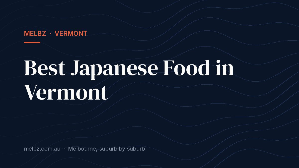 Title card: Best Japanese Food in Vermont