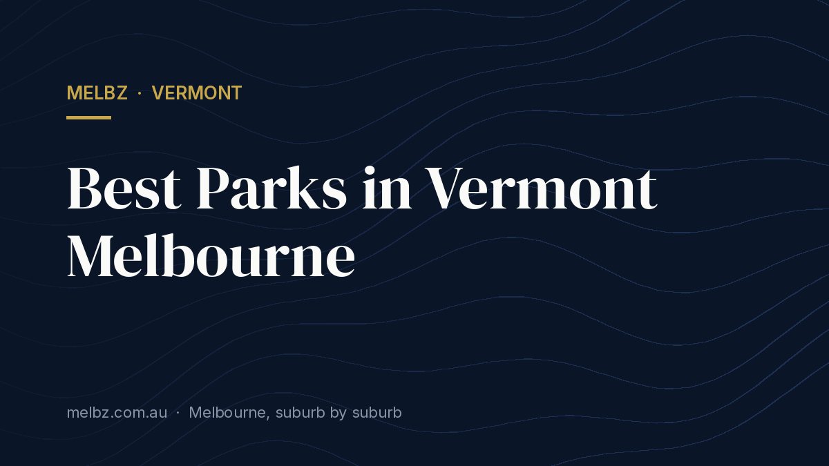 Title card: Best Parks in Vermont Melbourne