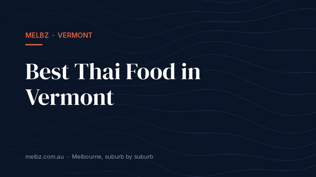 Title card: Best Thai Food in Vermont