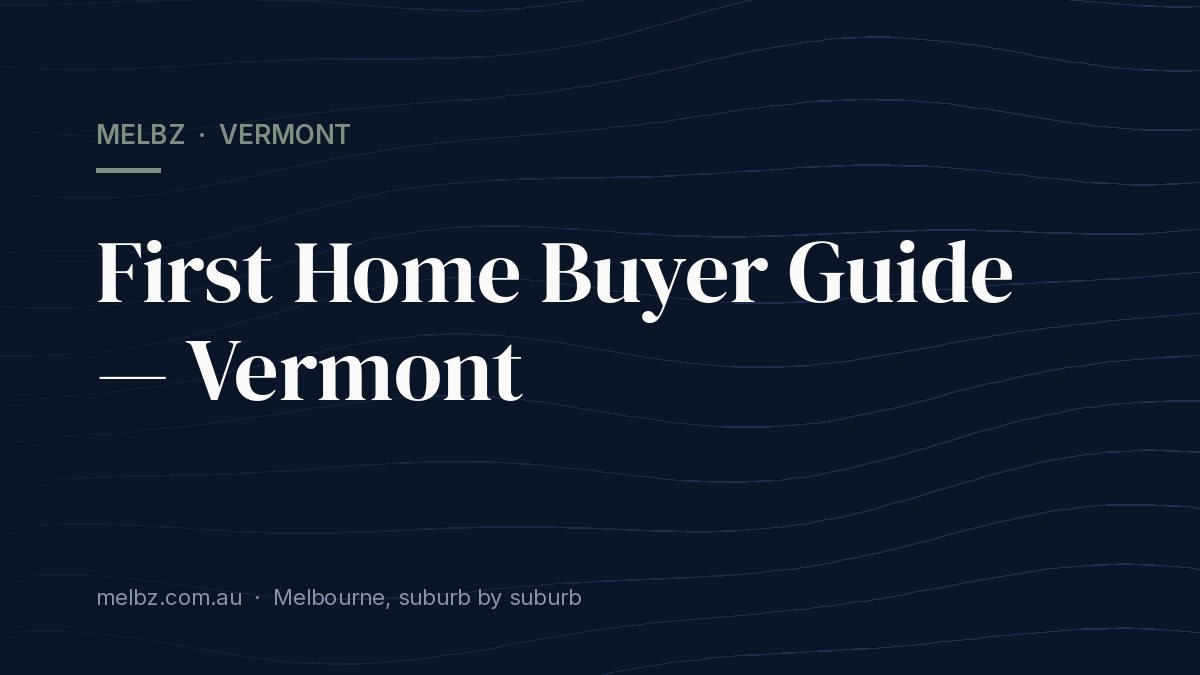 Title card: First Home Buyer Guide — Vermont